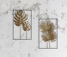 Charger l&#39;image dans la galerie, Cadre feuilles dorées en métal

